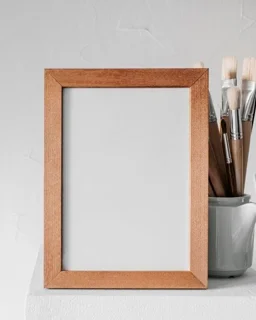 قاب عکس چوبی ابعاد 12*9 ( نمای 2 سانتیمتر )